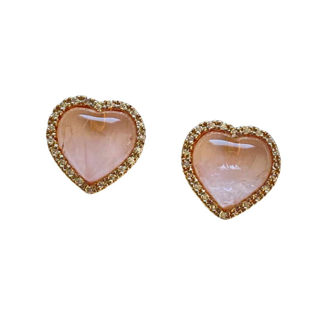 Ariana Rose Quartz earrings