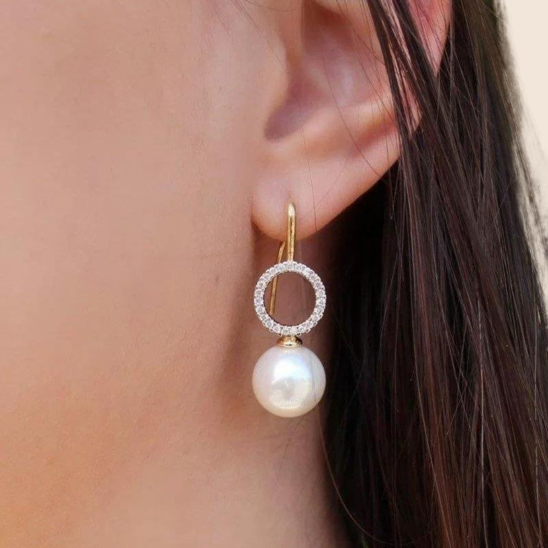 Crystelle Pearls earrings