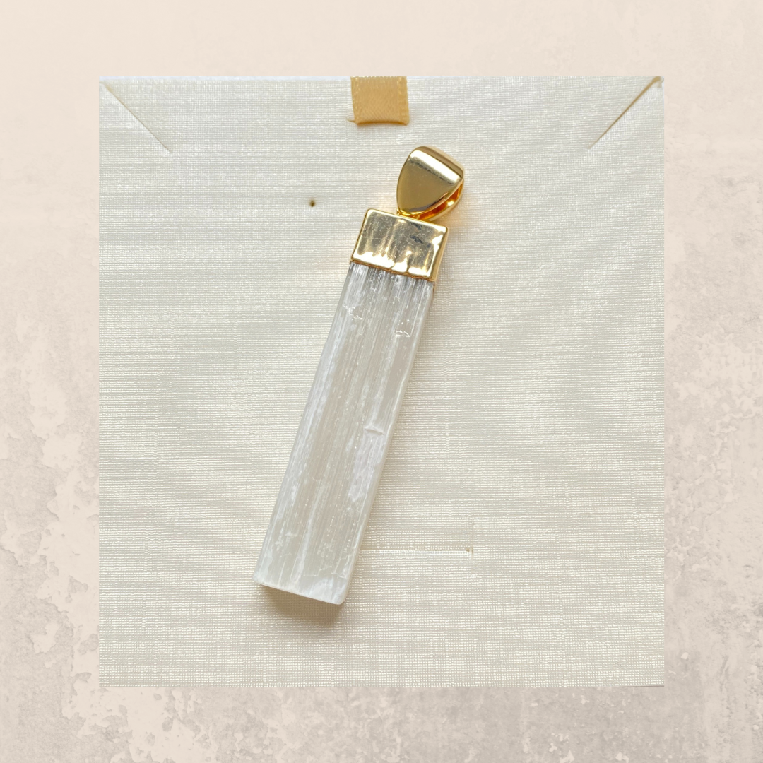 Selenite pendant